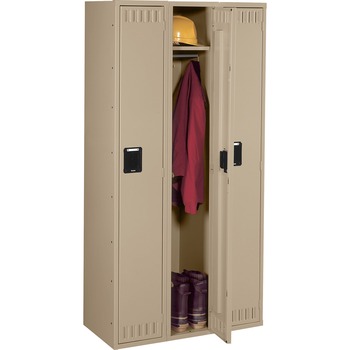 Tennsco Single Tier Locker, Three Units36w x 18d x 72h, Sand