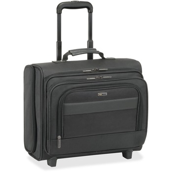 Solo Classic Rolling Overnighter Case, 15.6&quot;, 16 1/2 x 6 1/2 x 13, Ballistic Poly, BK