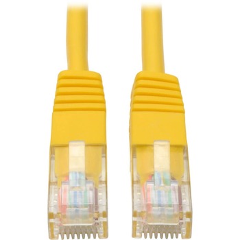 Tripp Lite by Eaton Cat5e 350 MHz Molded (UTP) Ethernet Cable (RJ45 M/M) - Yellow, 7 ft.