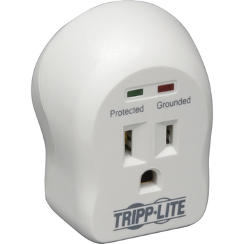 Tripp Lite by Eaton Surge Protector Wallmount Direct Plug In 120V 1 Outlet 600 Joule - Receptacles: 1 x NEMA 5-15R - 600J