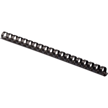 Fellowes Plastic Binding Combs, 55 Sheet Capacity, 0.4 in H x 10.8 in W x 0.4 in D, Black, 100 Combs/Pack