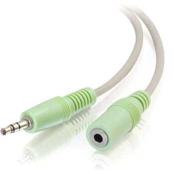 C2G 12&#39; 3.5mm M/F Stereo Audio Extension Cable (PC-99 Color-Coded)