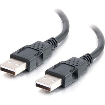 C2G USB 2.0 A to A Cable - USB Cable - 6ft - Type A Male USB - Type A Male USB - 6.56ft - Black