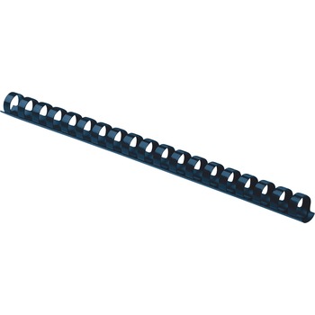 Fellowes Plastic Combs, Round Back, 1/2 in, 90 Sheet, 0.5 in H x 10.8 in W x 0.5 in D, Navy, 100 Combs/Pack