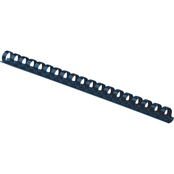 Fellowes Plastic Binding Combs, 55 Sheet Capacity,/0.4 in H x 10.8 in W x 0.4 in D, Navy, 100 Combs/Pack