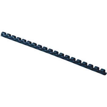Fellowes Plastic Binding Combs, 40 Sheet Capacity, 0.3 in H x 10.8 in W x 0.3 in D, Round, Navy, 100 Combs/Pack