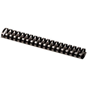 Fellowes Plastic Binding Combs, 340 Sheet Capacity, 1.5 in H x 11 in W x 1.5 in D, Black, 10 Combs/Pack