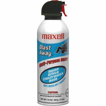 Maxell All-purpose Duster Canned Air, 10 fl oz, White