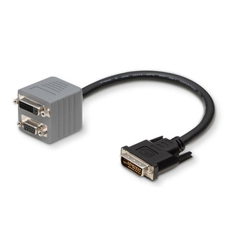 Belkin Dual Link Cable Adapter, DVI-I Video, HD-15 Female VGA, DVI-D Female Digital Video, 0.3m, 1ft
