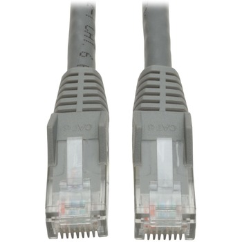 Tripp Lite by Eaton 20ft Cat6 Gigabit Snagless Molded Patch Cable RJ45 M/M Gray