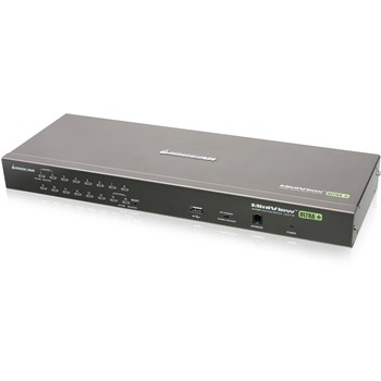 Iogear GCS1716 16-Port USB PS/2 Combo KVM Switch - 16 x 1 - 16 x SPHD-15 Keyboard/Mouse/Video - 1U - Rack-mountable