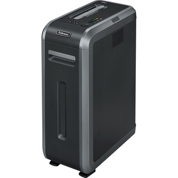 Fellowes Powershred Jam Proof Cross-Cut Shredder, 125Ci, Continuous, 20 Page Capacity, 14 Gal, Silver/Black