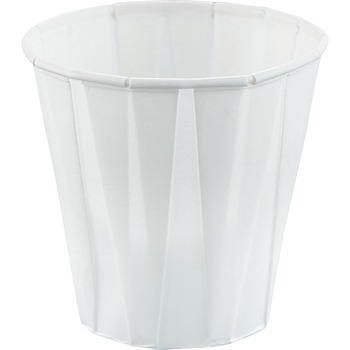 SOLO Cup Company Cups, 3.5 oz, Paper, White, 100/Pack
