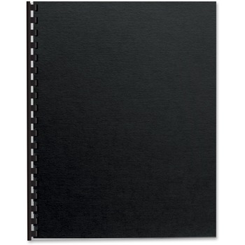 Fellowes Futura Presentation Covers, 11 in H x 8.5 in W , Rectangular, Black, 25/Pack