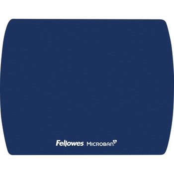 Fellowes Microban Ultra Thin Mouse Pad, 7 in x 9 in x 0.06 in, Blue