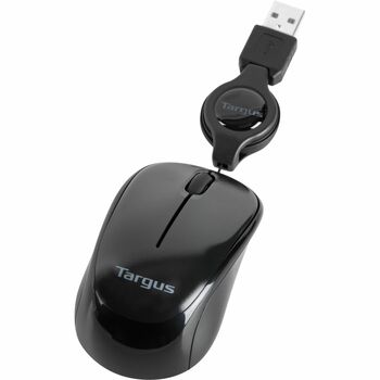Targus Compact Laptop Mouse, Optical, USB, Black/Gray