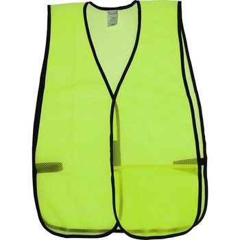OccuNomix&#174; General Purpose Safety Vest - Lightweight - Mesh - Lime - 1 Each