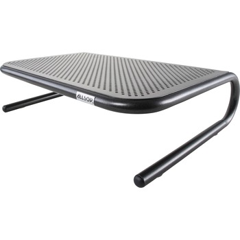 Allsop Metal Art Jr. Monitor Stand, 4&quot; H x 14.5&quot; W x 11&quot; D, Steel, Powder Coated, Pearl Black