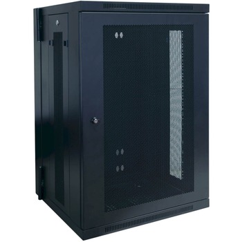 Tripp Lite by Eaton 18U Wall Mount Rack Enclosure Server Cabinet Hinged w/ Door &amp; Sides - 19&quot; 18U Wall Mounted