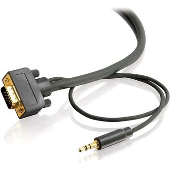 C2G 50ft Flexima HD15 UXGA + 3.5mm Stereo Audio M/M Monitor Cable