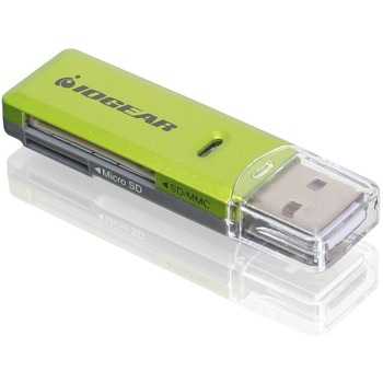 Iogear  GFR204SD Flash Card Reader/Writer - SD, microSD, MultiMediaCard (MMC), SDXC