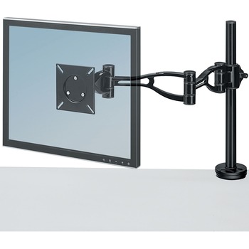 Fellowes Professional Series D Adjustable Monitor Arm, 1 Display(s) Supported, 21 in Screen Support, 24 lb Capacity