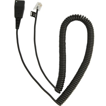 Jabra Headset Adapter Cable, 6.56&#39;, Black