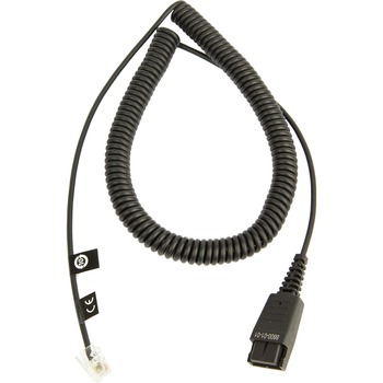 Jabra Interface Adapter Cable, 6.56 ft Phone Cable, Black