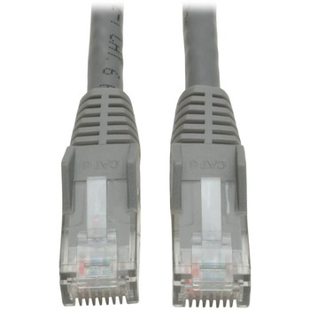 Tripp Lite by Eaton 6&quot; Cat6 Gigabit Snagless Molded Patch Cable RJ45 M/M Gray 6&#39;