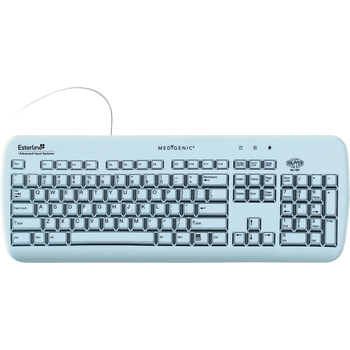 Advanced Input Systems Essential Keyboard, Cable Connectivity, USB Interface, 104 Key, Light Blue