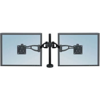 Fellowes Professional Series D Adjustable Dual Monitor Arm, 2 Display(s) Supported, 24 lb Capacity