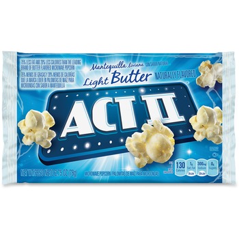 Act II Microwave Popcorn Bulk Box, Light Butter, 2.75 oz, 36/Carton