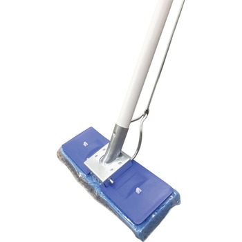 Miller&#39;s Creek Butterfly Mop, 9.88&quot; x 1.13&quot; Sponge Head, 47&quot; x 0.88&quot;, Squeeze-action, Blue