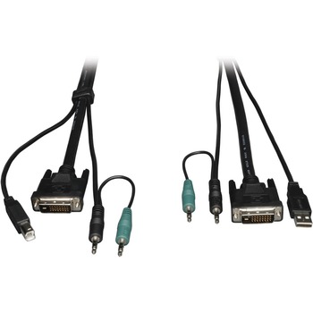 Tripp Lite by Eaton DVI/USB/Audio KVM Cable Kit, 6 ft. (1.83 m)