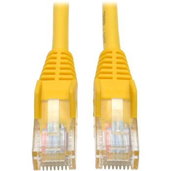 Tripp Lite by Eaton 50ft Cat5e Cat5 Snagless Molded Patch Cable RJ45 M/M Yellow 50&#39;