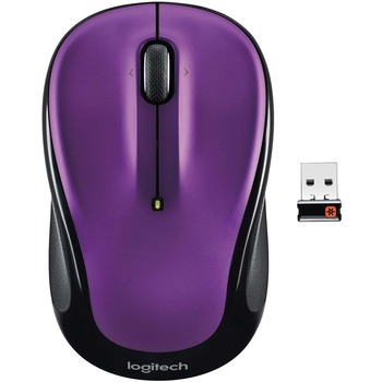Logitech Logitech Wireless Mouse M325 - Optical - Wireless - Radio Frequency - 2.40 GHz - Vivid Violet - USB - Tilt Wheel