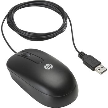 HP USB Mouse - Optical - Cable - 1 Pack - USB - 800 dpi - Scroll Wheel - 3 Button(s) - Symmetrical