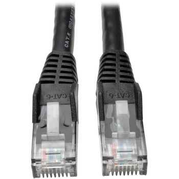Tripp Lite by Eaton 6ft Cat6 Gigabit Snagless Molded Patch Cable RJ45 M/M Black 6&#39;