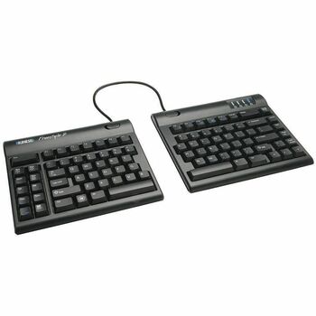 Kinesis Freestyle2 Keyboard for PC - Cable Connectivity - USB Interface - Membrane Keyswitch - Black