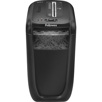 Fellowes Powershred Cross-Cut Shredder, 60Cs, 16.1 in H x 9.2 in W x 14.6 in D, Non-Continuous, 10 Sheet Capacity, 6 Gal, Black