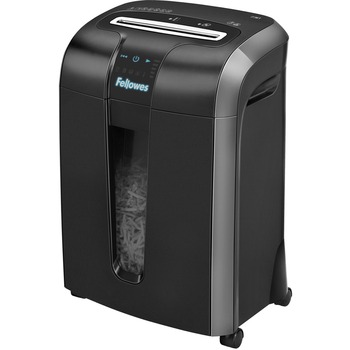 Fellowes Powershred Jam Proof Cross-Cut Shredder, 73Ci, Non-Continuous Shredder, 12 Page Capacity, 6 Gal, Silver/Black