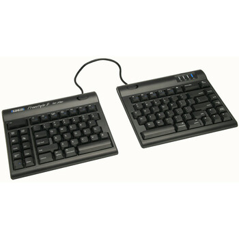 Kinesis Keyboard - Cable Connectivity - USB InterfaceTrackball, TouchPad - Mac - Black