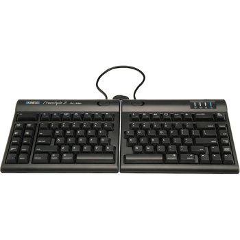 Kinesis Freestyle2 Keyboard for Mac - Cable Connectivity - USB Interface - English (US) - Membrane Keyswitch - Black