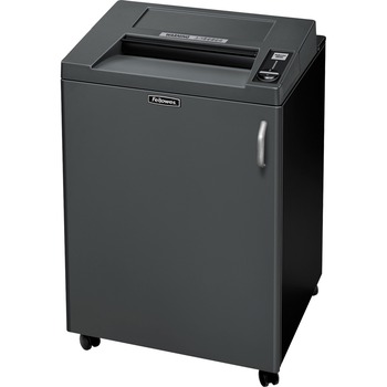 Fellowes Fortishred 3850C Cross-Cut Shredder, Continuous Shredder, 24 Sheet Per Pass, 44 gal Wastebin Capacity, Black/Dark Gray