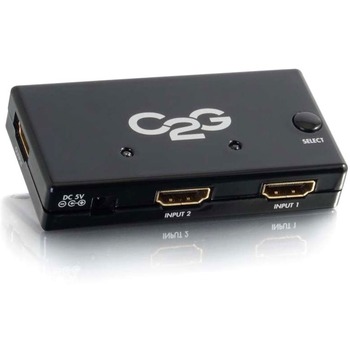 C2G 2 Port HDMI Switch - Auto Selecting - 1920 x 1080 - Full HD - 2 x 1 - 1 x HDMI Out