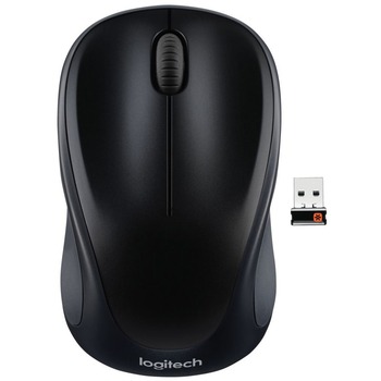 Logitech M317 Wireless Mouse - Optical - USB - 2 Button(s) - Black