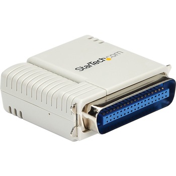 Startech.com 1 Port 10/100 Mbps Ethernet Parallel Network Print Server, White