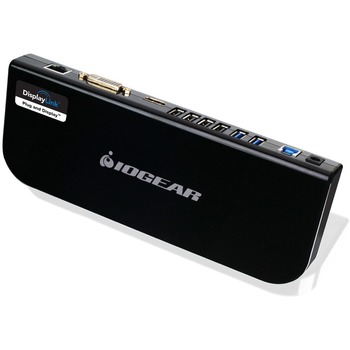Iogear USB 3.0 Universal Docking Station for Notebook/Desktop PC - USB - HDMI - DVI - Microphone - Wired