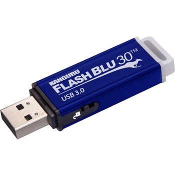 Kanguru Solutions FlashBlu30 with Physical Write Protect Switch SuperSpeed USB3.0 Flash Drive