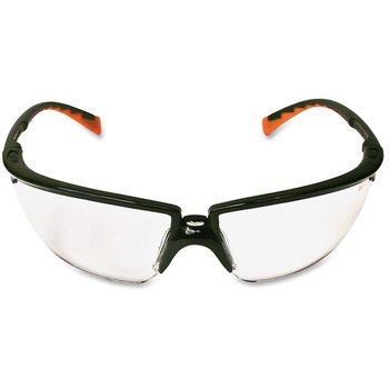 3M Privo Unisex Protective Eyewear, Anti-fog, UV Resistant, Standard Size, Orange/Clear/Black
